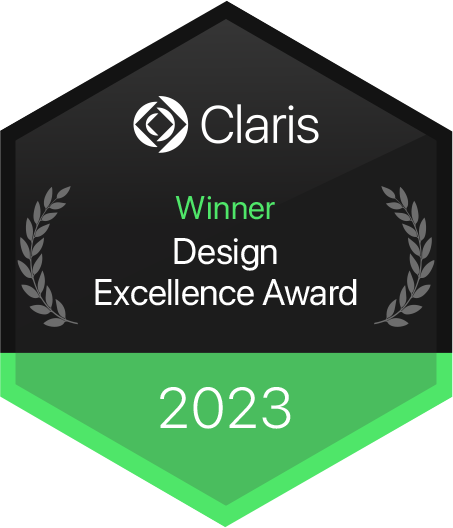 Claris Winner Design Excellence Award 2023